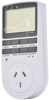 Elektronische Digitale Timer Schakelaar Eu Vs Au Uk Plug Keuken Timer Outlet 230V 50Hz 7 Dag 12/24 Uur programmeerbare Timing Socket AU plug