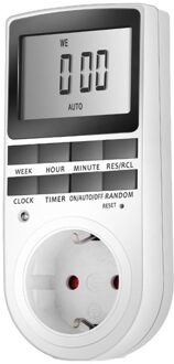 Elektronische Digitale Timer Schakelaar Eu Vs Au Uk Plug Keuken Timer Outlet 230V 50Hz 7 Dag 12/24 Uur programmeerbare Timing Socket EU plug