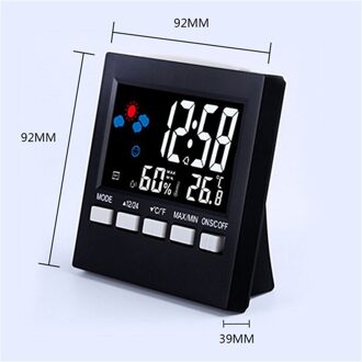 Elektronische Digitale Wekker Digitale Klok Kalender Voice Control Lcd-scherm Met Backlight Display Voor Thuis Slaapkamer Kantoor 1