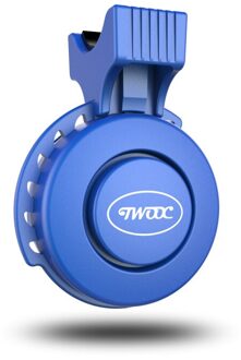 Elektronische Fiets Hoorn Luid Oplaadbare Waterdichte Draagbare Fietsstuur Elektrische Fiets Ring Mini Alarmbellen Blauw