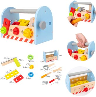Elektronische Mini Gesimuleerde Kits Speelgoed Houten Reparatie Simulatie Toolsbox Set Diy Vroege Onderwijs Fun Speelgoed Voor Jongen Puzzel