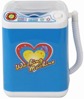 Elektronische Mini Wasmachine Vorm Automatische Make Brush Cleaner Droogt Diepe Reiniging Borstels Spons Poederdons Tiktok Speelgoed Blauw