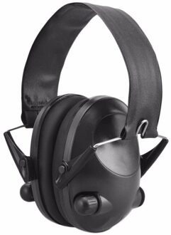 Elektronische Oorbeschermers Gehoorbescherming Vouwen Headset Ruisonderdrukking Oor Verdedigers Voor Vrouwen Mannen Opvouwbare Verminderen Stress zwart