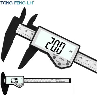 Elektronische Plastic Remklauw Waterdichte IP54 0-150 Mm 6 Inch Lcd Digitale Schuifmaat Gauge