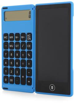 Elektronische Rekenmachine Handig Vouwen Lcd Kalligrafie Opstellen Lcd Schrijven Tablet Kids Office Electronics Calculator blauw