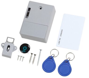 Elektronische Sensor Lock Elektronische Digitale Onzichtbare Keyless Sensor Lock Voor Garderobe Kast Lade grijs