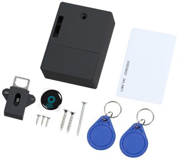 Elektronische Sensor Lock Elektronische Digitale Onzichtbare Keyless Sensor Lock Voor Garderobe Kast Lade zwart