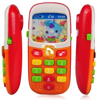 Elektronische Speelgoed Telefoon Voor Kinderen Mobiele Baby elefoon Onderwijsleerproces Speelgoed Muziek Machine Speelgoed Voor Kinderen (Kleur Willekeurig)