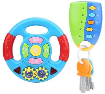 Elektronische Stuurwiel Speelgoed Met Licht Simulatie Auto Rijden Geluid Stuurwiel Kids Kinderen Muziek Educatief Speelgoed