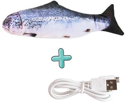 Elektronische Vis Kat Speelgoed Elektrische Usb Opladen Simulatie Vis Speelgoed Voor Hond Kat Kauwen Spelen Bijten Dierbenodigdheden