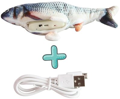 Elektronische Vis Kat Speelgoed Elektrische Usb Opladen Simulatie Vis Speelgoed Voor Hond Kat Kauwen Spelen Bijten Dierbenodigdheden