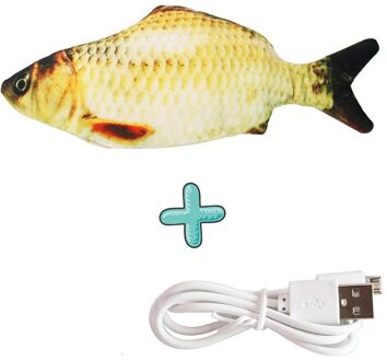 Elektronische Vis Kat Speelgoed Elektrische Usb Opladen Simulatie Vis Speelgoed Voor Hond Kat Kauwen Spelen Bijten Dierbenodigdheden