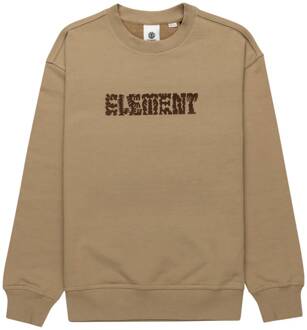 Element Cornell Cipher Casual Sweater Heren L Khaki