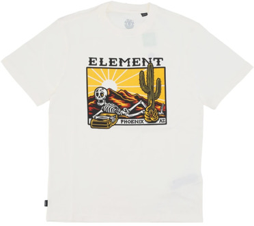 Element Dusk Tee Streetwear T-Shirt Element , White , Heren - Xl,L,S,Xs