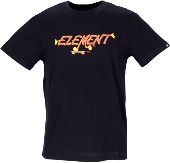 Element Flint Black Streetwear Tee Element , Black , Heren - Xl,M,S,Xs