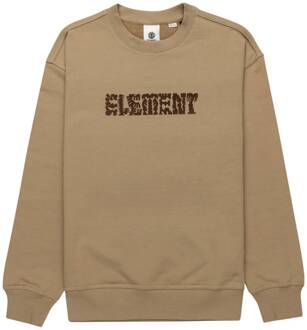 Element Lichtgewicht Crewneck Sweatshirt Khaki Element , Beige , Heren - Xl,L,S