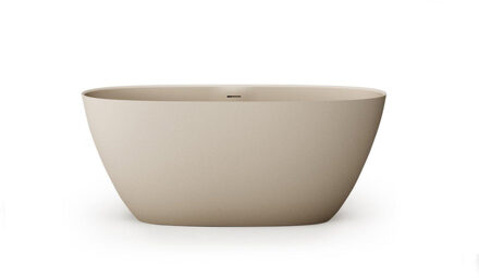 Element Vrijstaand Bad - 145x71x60cm - solid surface - mat beige SW1208796 Beige mat