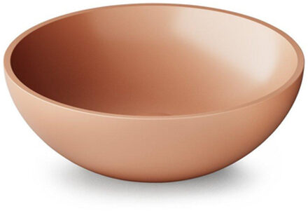 Element Waskom - 41x41x14cm - solid surface - glans peach (oranje/roze) SW1439451 Peach glans
