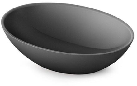 Element Waskom - 51x35.5x14.2 - solid surface - mat donker grijs SW1208816 Donkergrijs mat