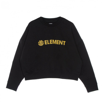 Element Zwarte Logic Crew Sweatshirt voor Vrouwen Element , Black , Dames - L,M,S,Xs