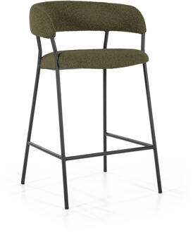 Eleonora Barkruk 'Luka' Bouclé, kleur Groen (zithoogte 68cm)