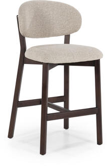 Eleonora Barstoel 'Mikky' kleur Taupe/Bruin (zithoogte 69cm) Taupe / Bruin