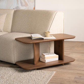 Eleonora Bijzettafel 'Ty' Eiken, 90 x 40cm, kleur Bruin