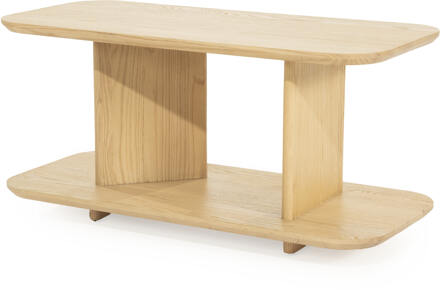 Eleonora Bijzettafel 'Ty' Eiken, 90 x 40cm, kleur Naturel