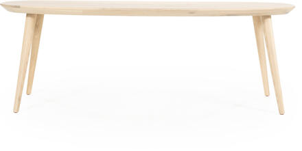 Eleonora Deens Ovale Eettafel 'Elijah' Eiken, 260 x 100cm, kleur Naturel - 260 x 100 cm