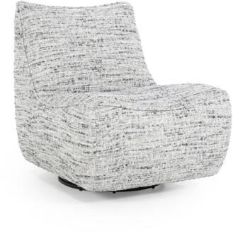 Eleonora Draaifauteuil 'Loys' Chenille, kleur Grijs