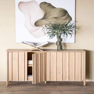 Eleonora Dressoir 'Jake' Eiken, 183cm, kleur Naturel - 185 cm
