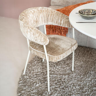 Eleonora Eetkamerstoel 'Lizzy' kleur Taupe