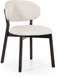 Eleonora Eetkamerstoel 'Mikky' kleur Beige/Bruin Beige / Bruin