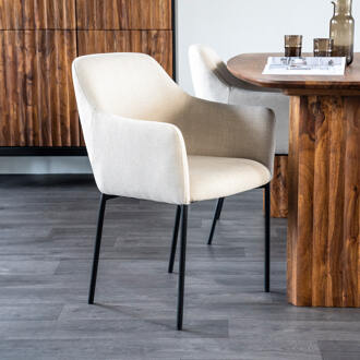 Eleonora Eetkamerstoel 'Paul' kleur Beige