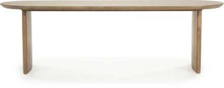 Eleonora Eettafel 'Dex' Eiken, 250 x 100cm, kleur Bruin - 250 x 100 cm