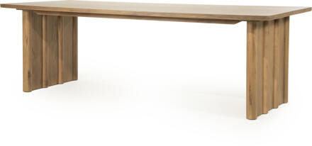 Eleonora Eettafel 'Jake' Eiken, 250 x 100cm, kleur Bruin - 250 x 100 cm