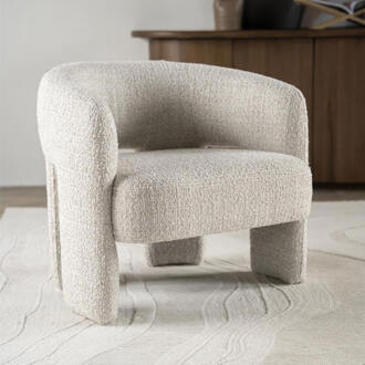 Eleonora Fauteuil 'Hamilton' Grove Bouclé, kleur Beige