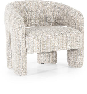 Eleonora Fauteuil 'Hamilton' Grove Bouclé, kleur Taupe