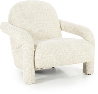 Eleonora Fauteuil 'Monica' Grove Bouclé, kleur Beige