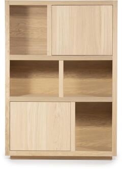 Eleonora Opbergkast 'Helsinki' Eiken, 170 x 120cm, kleur Naturel - 170 x 120 cm