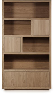 Eleonora Opbergkast 'Helsinki' Eiken, 220 x 120cm, kleur Lichtbruin - 220 x 120 cm