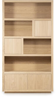 Eleonora Opbergkast 'Helsinki' Eiken, 220 x 120cm, kleur Naturel - 220 x 120 cm