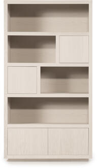 Eleonora Opbergkast 'Helsinki' Eiken, 220 x 120cm, kleur Taupe - 220 x 120 cm