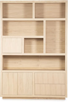 Eleonora Opbergkast 'Helsinki' Eiken, 220 x 150cm, kleur Naturel