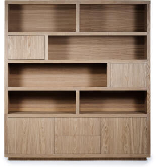 Eleonora Opbergkast 'Helsinki' Eiken, 220 x 200cm, kleur Lichtbruin