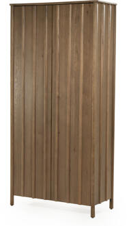 Eleonora Opbergkast 'Jake' Eiken, 210 x 102cm, kleur Bruin - 210 x 100 cm