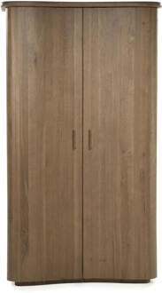 Eleonora Opbergkast 'Josh' Eiken, 210 x 120cm, kleur Bruin - 210 x 120 cm