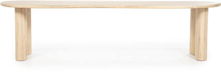 Eleonora Organische Eettafel 'Josh' Eiken, 300 x 110cm, kleur Naturel - 300 x 110 cm