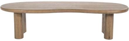 Eleonora Organische Salontafel 'Josh' Eiken, 140 x 60cm, kleur Bruin