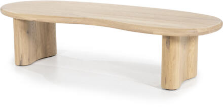 Eleonora Organische Salontafel 'Josh' Eiken, 140 x 60cm, kleur Naturel
